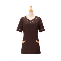 SKBB014 訂購美容會所制服上衣 咖啡色水療休閒中心制服 制服供應商 SKBB014 訂購美容會所制服上衣 咖啡色水療休閒中心制服 制服供應商